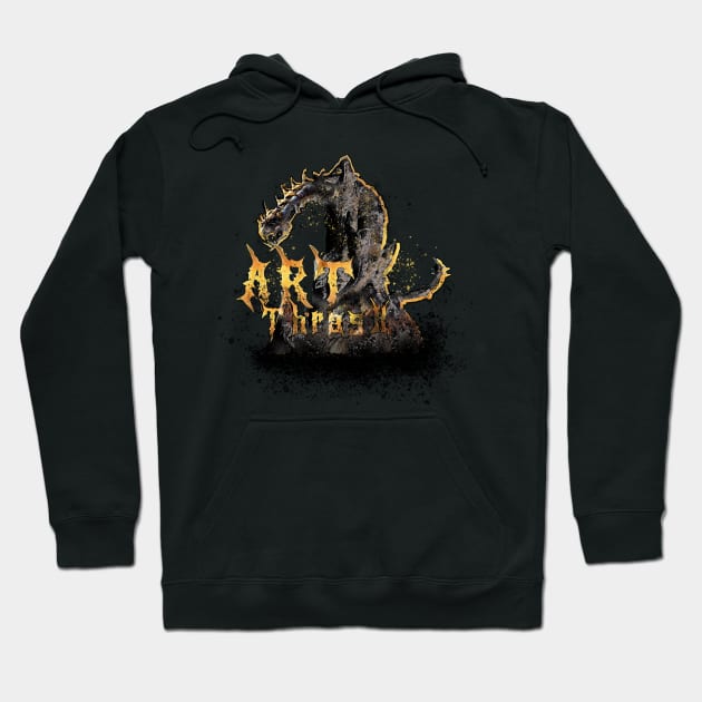 Art Thrash Dragon Hoodie by Art Thrash